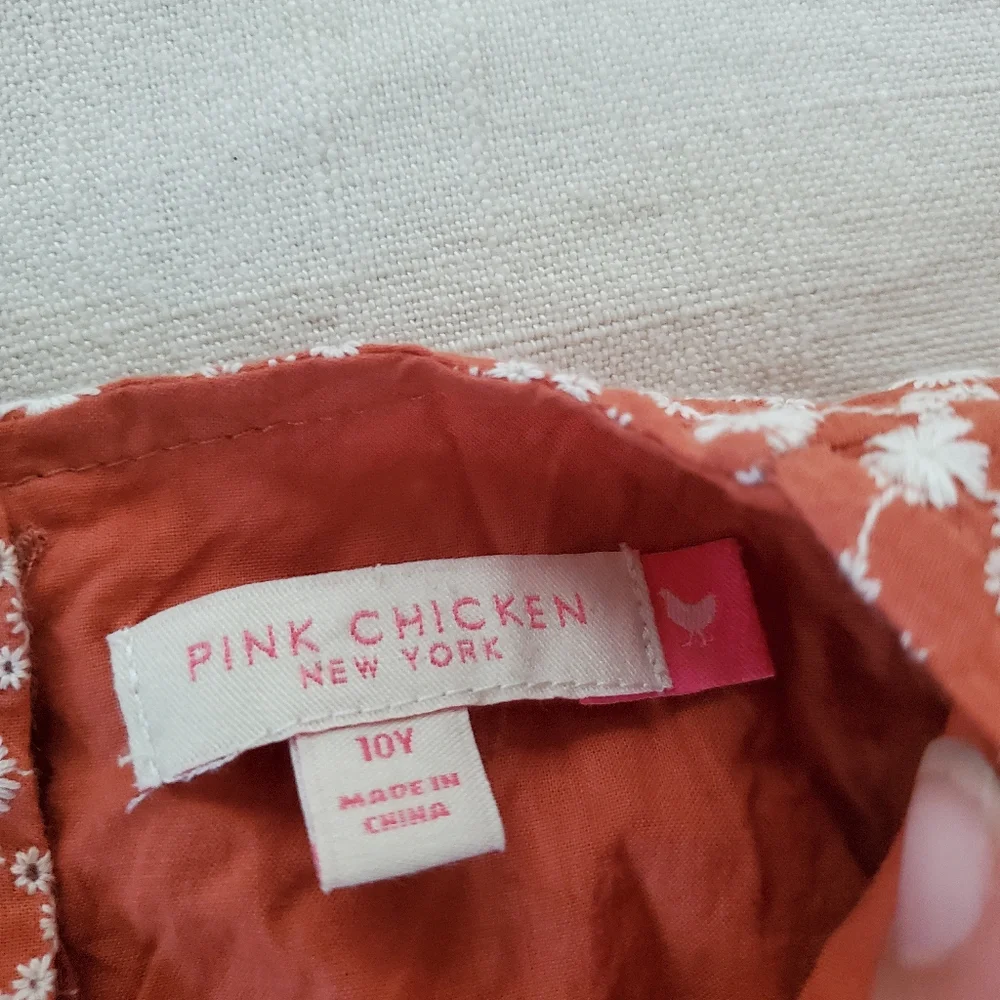 Pink Chicken rust orange dress kids 10 - Picture 2 of 10